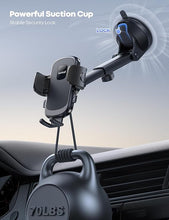 Load image into Gallery viewer, Lamicall Cell Phone Holder Car - [Ultra 70LBS Suction] Phone Mount for Car Quick Release Adjustable Car Phone Holder Mount Dashboard for iPhone Samsung Smartphone (Dark Grey)
