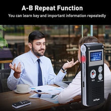 Load image into Gallery viewer, Voice Recorder 16GB Capacity Voice Activated Recording Device Digital Voice Recorder for Lectures, Meetings, Interviews Audio Recorder with USB Rechargeable WAV/MP3 Tape Recorder (16GB)
