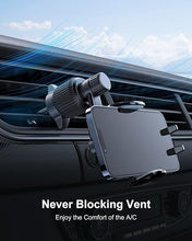Load image into Gallery viewer, Car Vent Phone Mount, [Never Blocking Vent, Enjoy The Comfort of The A/C] Hands-Free Universal Extension Clip Air Phone Holder Car Fit for iPhone 16 Pro Max Samsung All Phones
