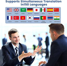 Load image into Gallery viewer, Language Translator Earbuds Offer Two Way Real-time Translation in 150 Languages, HD Clear Calls, with Bluetooth and APP Provide Online Instant Voice for Travel Business Learning
