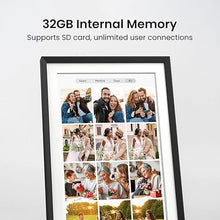 Load image into Gallery viewer, 15.6&#39;&#39; Digital Picture Frame with 1920x1080 IPS Touch Screen, 32GB Frameo WiFi Digital Photo Frame, Share Photos/Videos and Send Best Wishes via Free App
