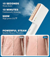 Load image into Gallery viewer, Steamer for Clothes travel,Portable Handheld Garment Steamer,Mini Steam Iron for Any Fabrics?Wrinkle Remover for Travel Home or Office.
