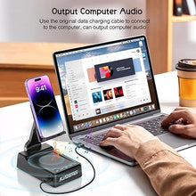 Load image into Gallery viewer, Cool for Men Dad Unique Phone Holder with Bluetooth Speaker Boyfriend Birthday Gift for Husband Video Gadget Power Bank for Father's Day White Elephant Gift for Him on Christmas
