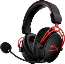 Load image into Gallery viewer, HyperX Cloud Alpha Wireless - Gaming Headset for PC, 300-hour battery life, DTS Headphone:X Spatial Audio, Memory foam, Dual Chamber Drivers, Noise-canceling mic, Durable aluminum frame,Red

