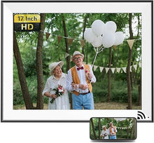 Load image into Gallery viewer, NexFoto 17 Inch 64GB Large Digital Picture Frame Dual WiFi, Digital Photo Frame with IPS Touch Screen, Light Sensor, Wall-Mountable, Easy to Share Photo Video via App, Gifts for Mom Men
