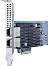 Load image into Gallery viewer, 10Gb NIC PCIe Network Card Compatible for Intel X550-T2, PCIe v3.0 x4, Dual RJ45 Port, with Intel X550-AT2 Controller, 100M/1G/10G Ethernet LAN Adapter Support Windows Server/Windows/Linux/Vmware
