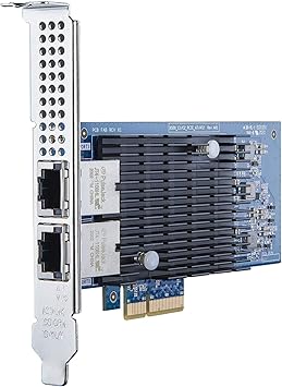 10Gb NIC PCIe Network Card Compatible for Intel X550-T2, PCIe v3.0 x4, Dual RJ45 Port, with Intel X550-AT2 Controller, 100M/1G/10G Ethernet LAN Adapter Support Windows Server/Windows/Linux/Vmware