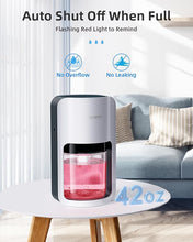Load image into Gallery viewer, TABYIK Dehumidifiers for Home, 42oz Dehumidifier for Bathroom, Dehumidifiers for Room with Auto Shut Off, Auto Defrost Quiet Dehumidifiers for Bedroom Wardrobe Closet Trailer RV
