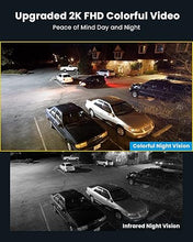 Load image into Gallery viewer, ieGeek Floodlight Camera Outdoor, 2K Wired Home Smart Security Cameras, 2.4G WiFi Flood Light Camera with Motion Sensor, Wiring 2600 Lumens Cam, Color Night Vision,Siren,2 Way Audio, Works with Alexa
