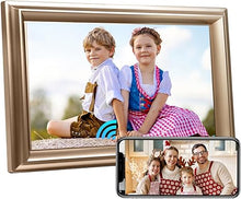 Load image into Gallery viewer, WiFi Digital Picture Frame 10.1Inch IPS 1280x800HD Cloud Smart Digital Photo Frame,16GB Storage, Wall Mountable, Auto-Rotate, Share Photos via App, Send Photos from Anywhere
