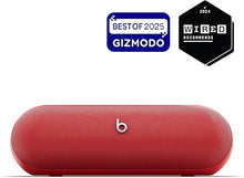 Load image into Gallery viewer, Beats Pill - Wireless Bluetooth Speaker and Portable Charger via USB-C - Up to 24 Hours Battery Life, IP67 Water Resistant, Apple &amp; Android Compatible, Built-in Microphone – Statement Red
