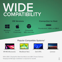 Load image into Gallery viewer, Plugable USB C Triple Display Docking Station | 100W PD, 3x HDMI (1x 4K 30Hz, 2x 1080p 60Hz), 6x USB 5Gbps Ports | Windows, macOS, ChromeOS Compatible - Enhance Productivity with Multi-Monitor Support
