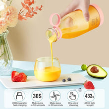 Load image into Gallery viewer, MIAOKE Portable Blender,Fashion Portable Blender for Shakes and Smoothies 11.8 Oz,Magnetic USB Fast Charging Mini Mixer Bottle,Take It for Traveling, Outdoor, Gym, Office, Cars, Gift -PK
