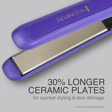 Load image into Gallery viewer, Remington 1&quot; Flat Iron, Hair Straightener with Anti-Static Technology, 30-Second Heat Up &amp; 60 Minute Auto Shut-Off, 30% Longer Ceramic Floating Plates, Titanium + Ceramic Coating
