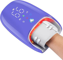 Load image into Gallery viewer, Fsa Hsa Eligible Hand Massager with Heat and Compression, Roller Kneading Massage, Fan Cooling and Wrist Massage for Wrist Arthritis, Carpal Tunnel Pain Relief, Gifts for Women Men (Purple)
