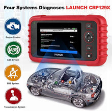 Load image into Gallery viewer, LAUNCH CRP129X Elite 2024 New OBD2 Scanner for Car, 8 Reset Oil/EPB/SAS/TPMS/BMS/Throttle/DPF Reset, Injector Coding, ABS SRS Transmission Engine Code Reader, Lifetime Free Update Scan Tool, Auto VIN
