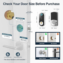 Load image into Gallery viewer, Smart Door Lock Keyless Deadbolt: SMONET Smart Locks for Front Door Fingerprint Keyless Entry Electronic Digital Bluetooth Key Fob Code APP Touch keypads Work with Alexa
