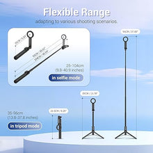 Load image into Gallery viewer, 40.9&quot; Magnetic Selfie Stick Tripod for Phone, Extendable Phone Tripod Stand with Detachable Wireless Remote &amp; Phone Clip Compatible with MagSafe for iPhone 16 15 14 13 Pro Max Plus Gopro &amp; All Phones
