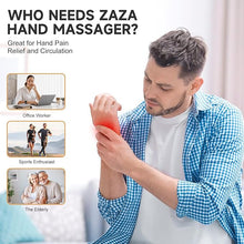 Load image into Gallery viewer, zaza Upgraded Hand Massager, Hand Massager ?ith Heat and Compression for Carpal Tunnel, LED Display Electric Hand and Wrist Massager for Palm Finger Numbness Pain Relief, Gift for Men Women
