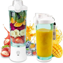 Load image into Gallery viewer, UPMSX Smoothie Blender, Personal Blender for Shakes and Smoothies with 6 Blades, 600ML Portable Blender Rechargeable USB with BPA Free Blender Cup and Lid, Mini Blender for Home, Travel
