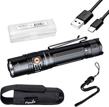 Load image into Gallery viewer, Fenix PD36R V2.0 1700 Lumen Rechargeable Flashlight, USB-C Tactical Duty Light with Battery, and LumenTac Organizer
