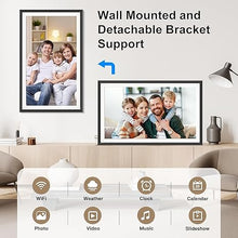 Load image into Gallery viewer, Smart Digital Photo Frame 15.6&quot;-Digital-Picture Frame - Dual-WiFi Digital Photo Frame, 1920x1080 Pixel IPS Screen, Share Photo Video Via App Email, Free Cloud, Best Birthday Gifts Ideas
