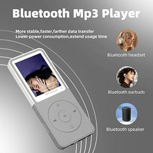 Load image into Gallery viewer, Bluetooth Mp3 Player, Classic Portable Walkman Mp3 &amp; Mp4 Players for Kids,HiFi Music Player with Video Play,FM Radio,Recording,E-Book,Alarm Clock,Mp3 Play up to 50 Hours with SD Card Slot Grey 64GB
