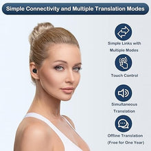 Load image into Gallery viewer, Language Translator Earbuds,Online Translation Earbuds Real Time-144 Languages-Translation Device with Digital Display and Wireless Bluetooth and Apps, for Travel, Business Learning?Black?
