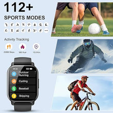 Load image into Gallery viewer, Smart Watch for Men Women with Bluetooth Call/Message Reminder, Fitness Watch 1.85&quot; HD Big Touch Screen, Heart Rate/Sleep/Spo2/Calories/Steps Monitor, 112+ Sport Mode, Activity Tracker for Android/iOS
