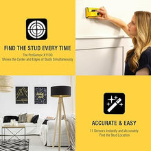 Load image into Gallery viewer, Franklin Sensors ProSensor X1100 Stud Finder with 11-Sensors, Wood &amp; Metal Stud Detector/Wall Scanner, Built-in Bubble Level
