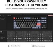 Load image into Gallery viewer, Keychron V3 Wired Custom Mechanical Keyboard Knob Version, TKL QMK/VIA Programmable Macro with Hot-swappable Keychron K Pro Red Switch Compatible with Mac Windows Linux Carbon Black (Non-Transparent)
