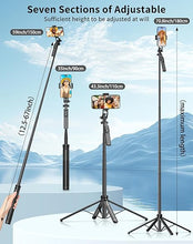 Load image into Gallery viewer, 70.8&quot; Selfie Stick Tripod &amp; Phone Tripod, Cellphone Tripod with Remote and Phone Stand, Travel Tripod for iPhone, Tripod for Camera and Phone,Phone Holder for Video Recording
