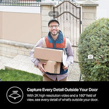 Load image into Gallery viewer, Kasa Smart Video Doorbell Camera Hardwired w/ Chime, 2K Resolution, Always-on Power, Night Vision, 2-Way Audio, Real-Time Notification, Cloud &amp; SD Card Storage, Works w/ Alexa &amp; Google Home (KD110)
