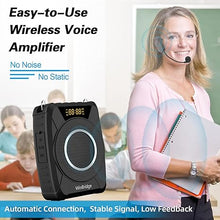 Load image into Gallery viewer, 20W Bluetooth Voice Amplifier Wireless Microphone for Teachers, Portable Waterproof Voice Amplifier for Teaching, Speaking, Classroom, Personal Mic Headset and Speaker System M801
