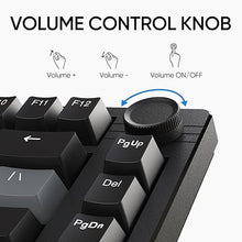 Load image into Gallery viewer, ARZOPA 75% Mechanical Gaming Keyboard Wired, Rainbow Backlit 81 Keys Gasket Mount PC Gaming Keyboard, Compact Mechanical Keyboard, One Knob Volume Control, Sound Absorbing Pads, Linear Red Switch-K81
