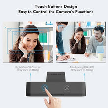 Load image into Gallery viewer, TOALLIN 4K AI Webcam with WDR, Auto Light Correction, AI Tracking with Auto-Framing, Auto-Focus, 5X Adjustable Digital Zoom, Built-in Dual Noise-Canceling Mics, 92° FOV Webcam for Online Video Calls
