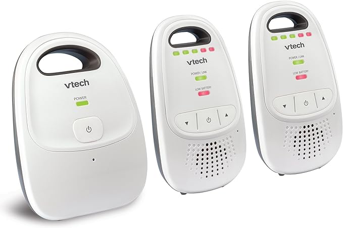 VTech Upgraded Baby Monitor with Rechargeable Battery, Long Range, Crystal-Clear Sound, and Alerts