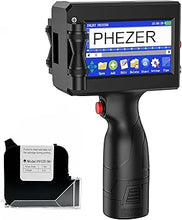 Load image into Gallery viewer, 1inch/25.4mm Handheld Inkjet Printer for Any Surface P15-1 Model for QRCode Barcode Production Date Time Logo Batch Number Print On Glass Bag Carton Box Wood Cloth Plastic Cable (25 Languages)
