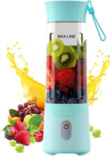 Load image into Gallery viewer, COKUNST 18oz Portable Blender, USB Rechargeable Personal Size Blenders, Smoothie Blender with 6 Blades for Protein &amp; Shakes, Mini juicer with Extra Handle Lid for Travel Sports Outgoing
