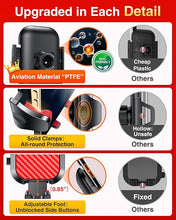 Load image into Gallery viewer, VANMASS Car Phone Holder Mount 2024 Upgraded [Patent Steel-Hook] Car Vent Phone Mount Clip Military-Grade Shockproof Cell Phone Car Mount Handsfree Truck Stand Vent Cradle for iPhone 15 Android,Red
