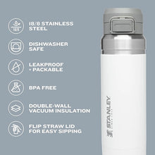Load image into Gallery viewer, Stanley Quick Flip GO Water Bottle 24-36 OZ | Push Button Lid | Leakproof &amp; Packable for Travel &amp; Sports | Insulated Stainless Steel | BPA-Free
