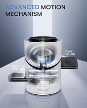 Load image into Gallery viewer, ZEEHOO 3 in 1 Charging Station for Apple Devices, Mag-Safe Charger Stand, Qi2 15W Auto-Rotating Wireless Charging Station for iPhone 16/15/14/13/12 Series&amp; AirPods&amp; iWatch(30W Charger Included) White
