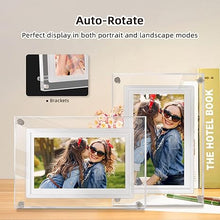 Load image into Gallery viewer, Frameo 7 inch WiFi Digital Picture Frame, Smart Digital Photo Frame 1280x800 HD IPS Touchscreen, 32GB Memory, Auto-Rotate, Photo/Video Sharing Anywhere
