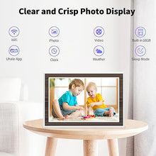 Load image into Gallery viewer, Digital Picture Frame 10.1 Inch WiFi Digital Photo Frame, 16GB Memory IPS HD Touch Screen Picture Frame, Auto-Rotate Slideshow, Wall-Mounted, Easy to Setup to Share Photos or Video via Uhale APP
