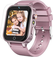 Load image into Gallery viewer, 1.5 Inches Kids Smart Watch for Boys Girls, 26 Puzzle Games, Smartwatch with Camera, Pedometer, Video Voice Music Player Learning Card,Christmas Birthday Gift for 3-12 Years Children (Pink)
