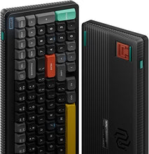 Load image into Gallery viewer, nuphy Halo96 V2 Wireless Keyboard,Gasket Structure,96% Hot Swappable Gaming Keyboard, 99 Kyes RGB Backlit Mechanical Keyboard, Support QMK/VIA,Bluetooth/USB-C/2.4GHz-Black,Mint Switches (37gf).
