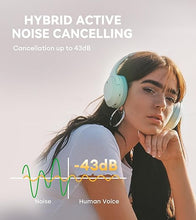 Load image into Gallery viewer, Edifier W820NB Plus Hybrid Active Noise Cancelling Headphones - LDAC Codec - Hi-Res Audio Wireless &amp; Wired - Fast Charge - 49H Playtime - Over Ear Bluetooth V5.2 Headphones- Green
