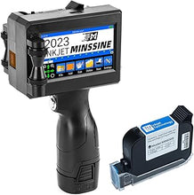 Load image into Gallery viewer, Handheld Inkjet Printer Gun MS-Z10 with 42ml Quick-Drying Ink Cartridge Portable Handheld Printer for Text/Barcode/Logo/QRCode/Counter/Batch Number/Date Coder(Printing Height: 0.08-0.5Inch)
