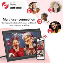 Load image into Gallery viewer, FRAMEO Digital Picture Frame- 15.6inch Digital Photo Frame with 1920 * 1080 IPS Touch Screen HD Disply,Built-in 32GB Storage,Wall-Mounted,Digital Frame Share Photos and Videos via Free App
