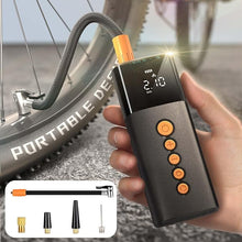 Load image into Gallery viewer, Bike Air Pump,Electric Mini Bike Tire Inflator,150 PSI Portable Pressure with Digital Pressure Gauge,Motorcycles,Road Bike,E-Bike,Ball,Versatile Valve and Auto Shut Off
